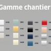 Couleurs : Gamme chantier